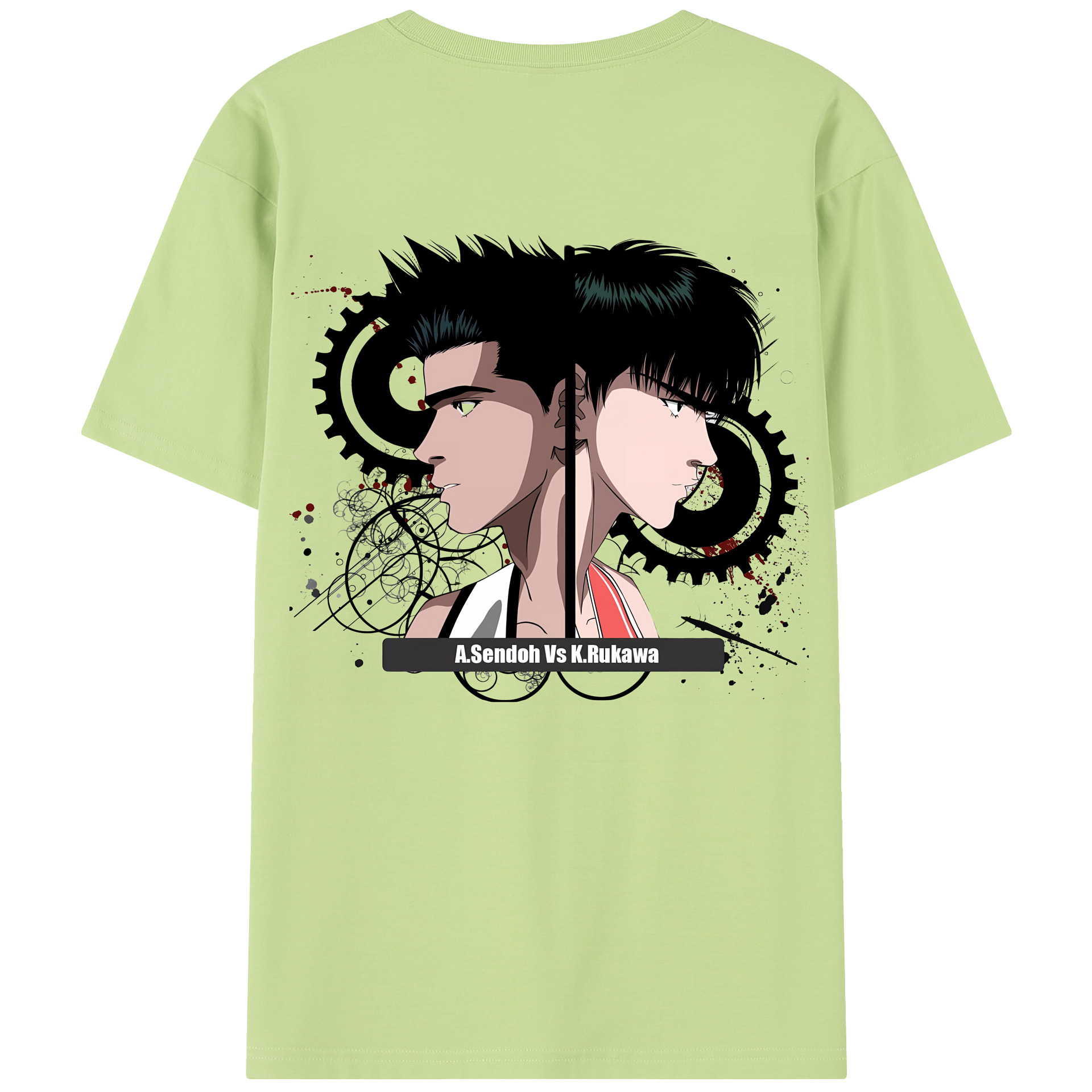SLAM DUNK／スラムダンク 綿100％半袖Tシャツ（背面プリント）